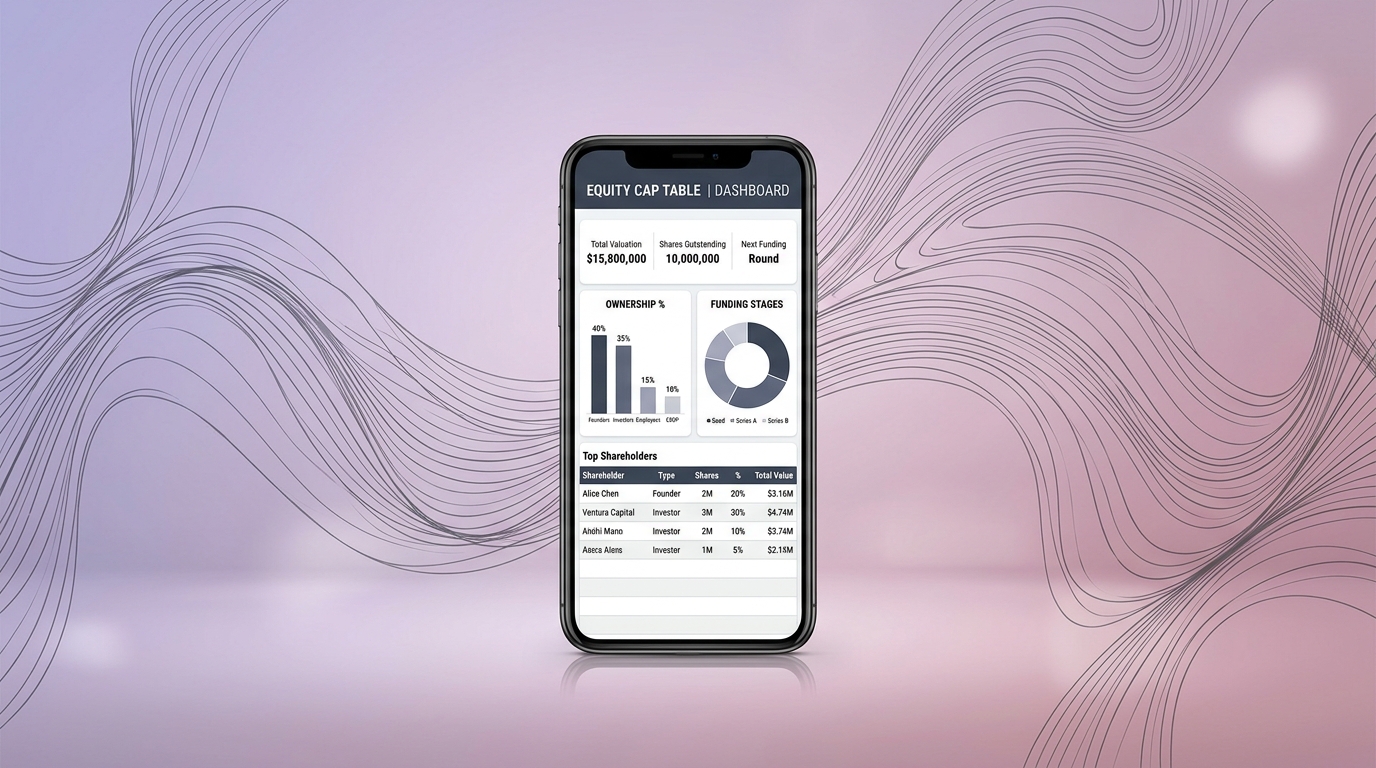 Eqvista Equity Management App UI